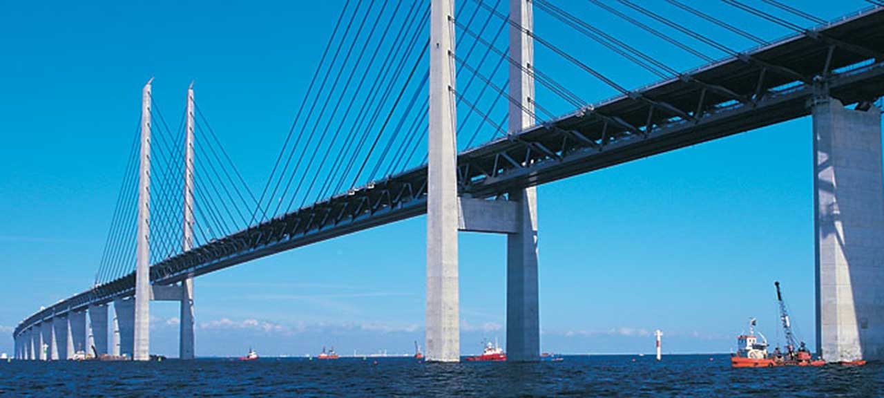Öresundsbron, ett av många sätt att resa till Danmark